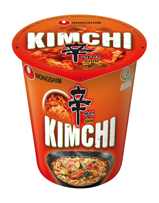 Shin Cup noodles istantanei gusto Kimchi - NongShim 75g.